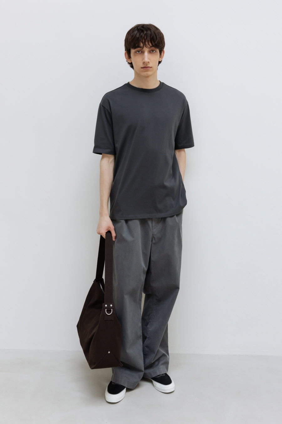 Insilence - Canvas Hobo Bag (Brown) product image 5 | TRAB K-Fashion Australia
