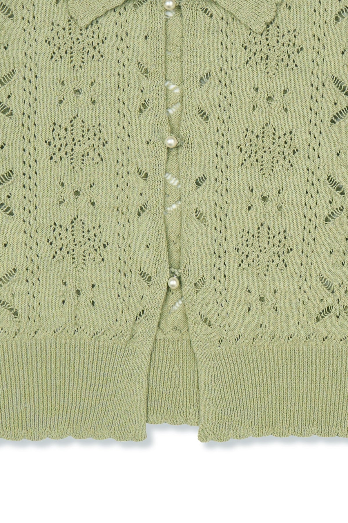 Ioedle - Flower Bomb Knit Cardigan (Olive) product image 1 | TRAB K-Fashion Australia