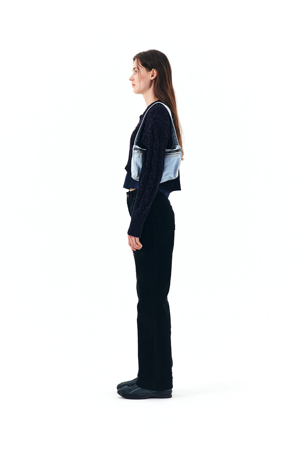 Matin Kim - Corduroy Damaged Pants (Black) product image 6 | TRAB K-Fashion Australia
