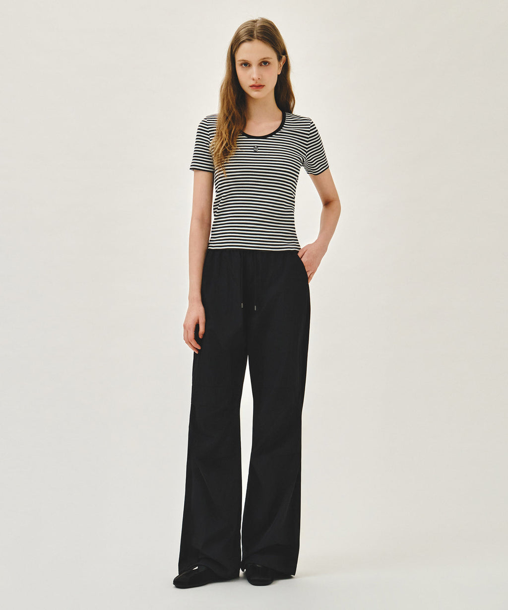 Marithe & Francois Girbaud - Deep Neck Ringer Tee (Black) product image 5 | TRAB K-Fashion Australia