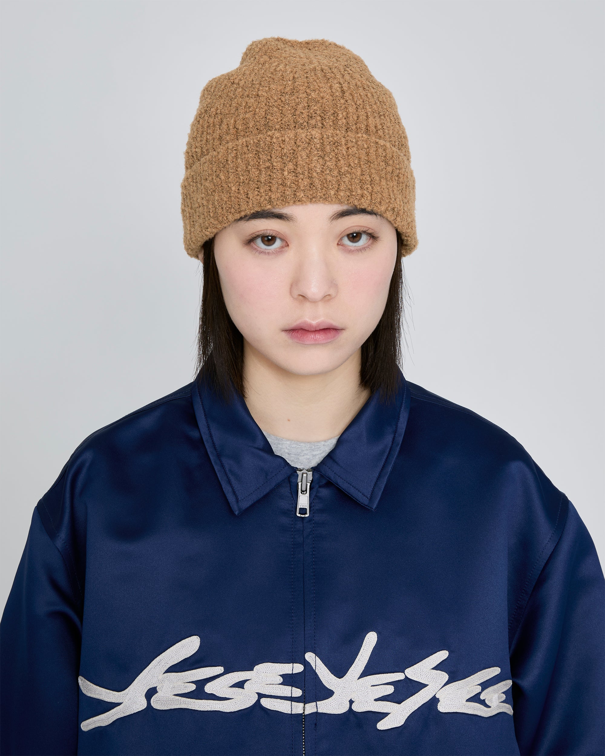 yeseyesee - Fuzzy Beanie (Camel) product image 7 | TRAB K-Fashion Australia