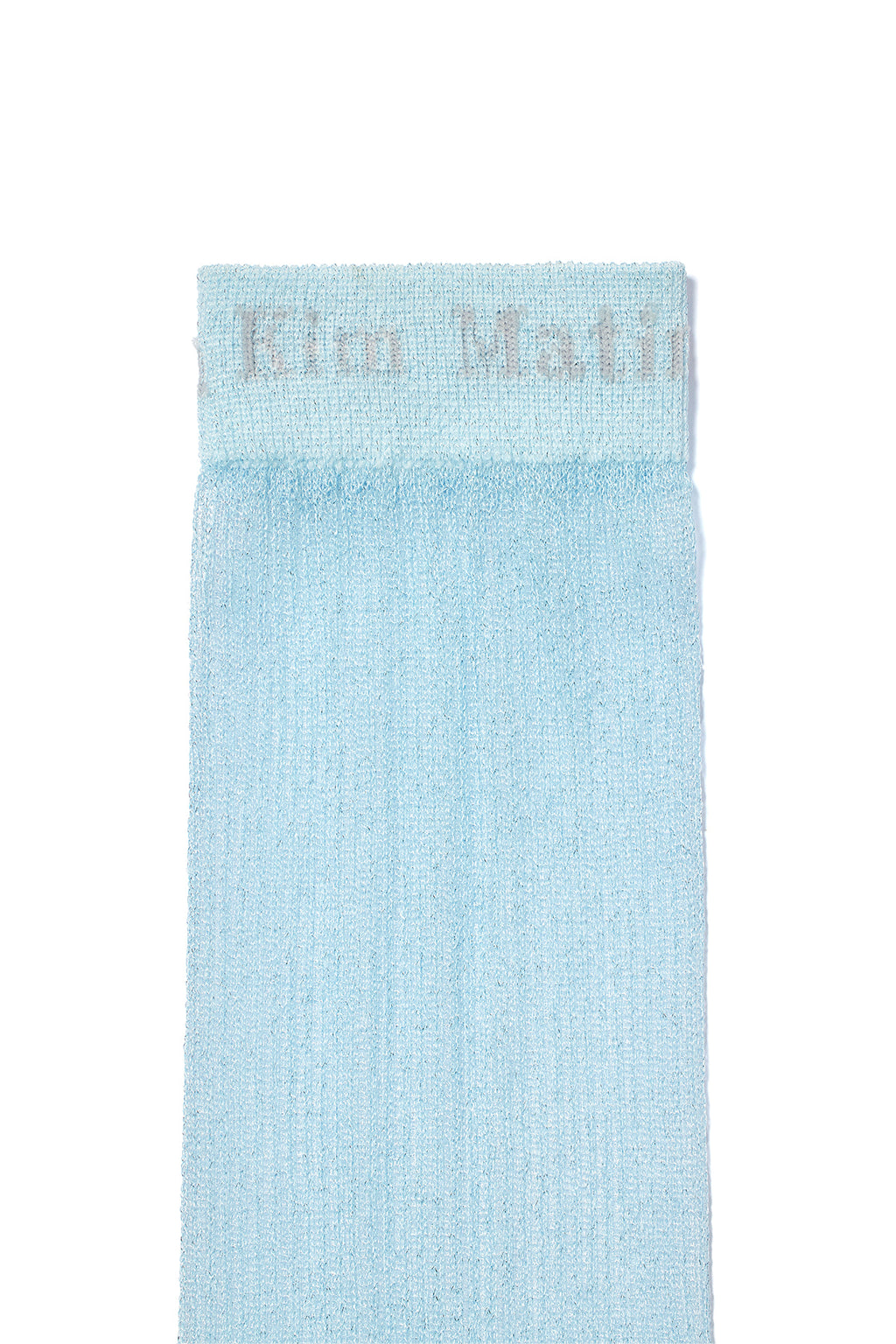 Matin Kim - Sheer Glitter Crew Socks (Sky) product image 3 | TRAB K-Fashion Australia
