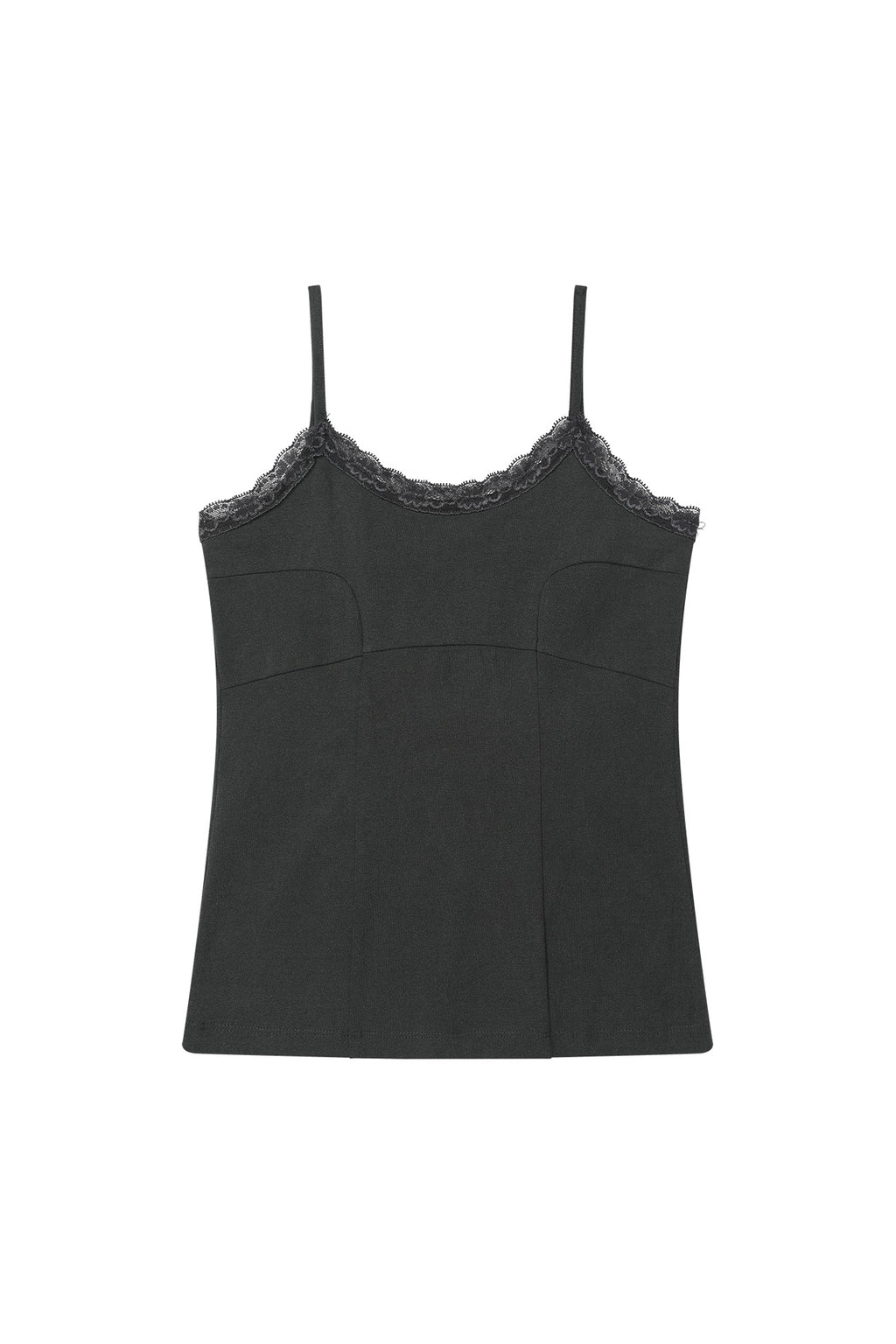 Deinet - Lace Curve Cami Top (Charcoal) product image 8 | TRAB K-Fashion Australia