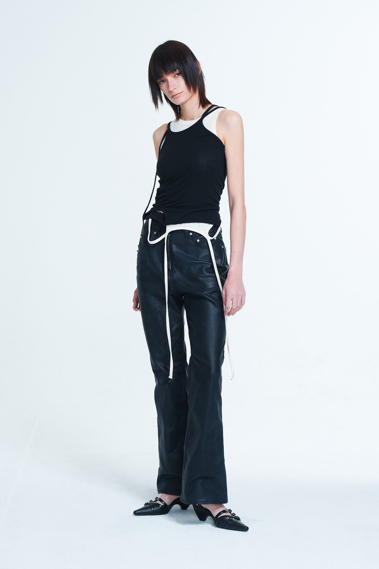 Deinet - Coated Span Trousers (Black) product image 9 | TRAB K-Fashion Australia
