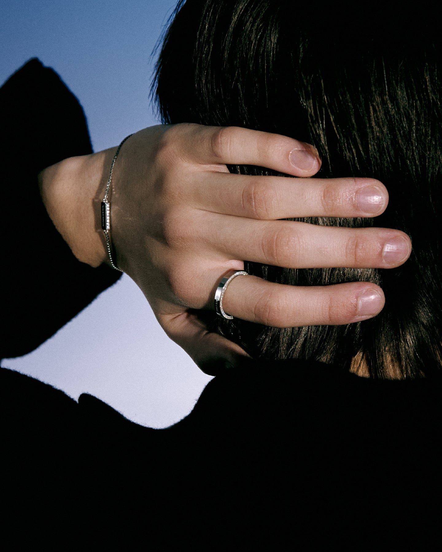 Numbering - Side Pave Bar Bracelet #3926 product image 2 | TRAB K-Fashion Australia