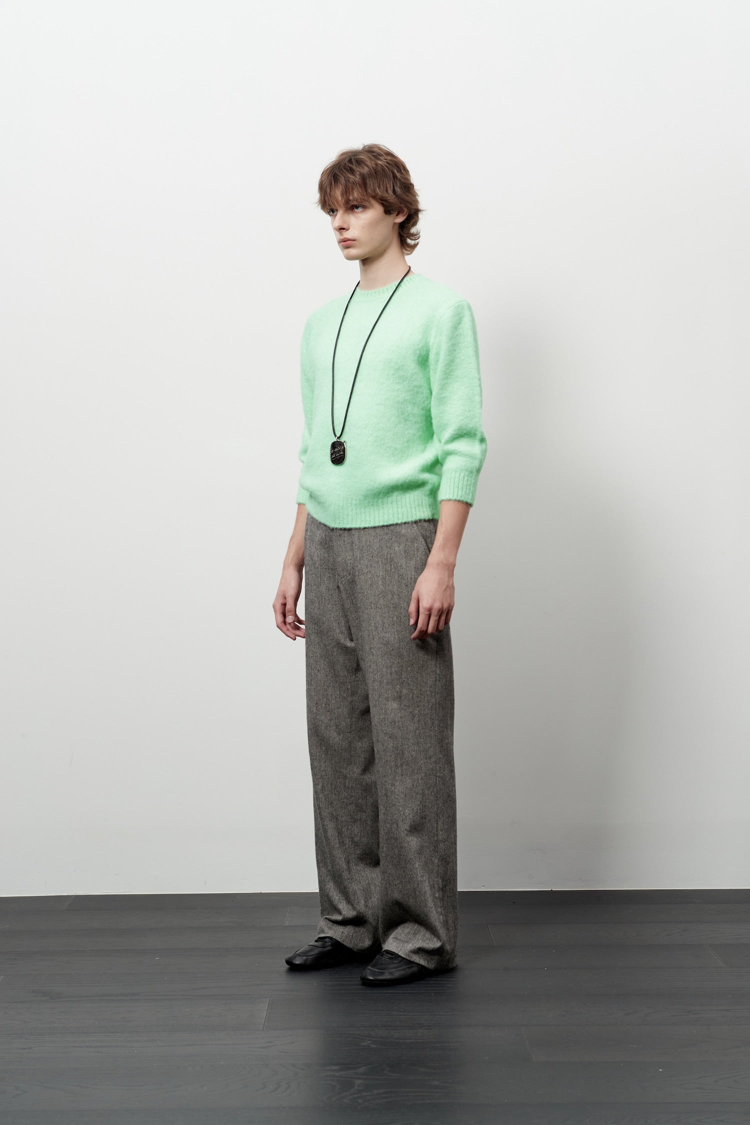 Stu - Boucle Quarter Sleeve (Mint) product image 2 | TRAB K-Fashion Australia