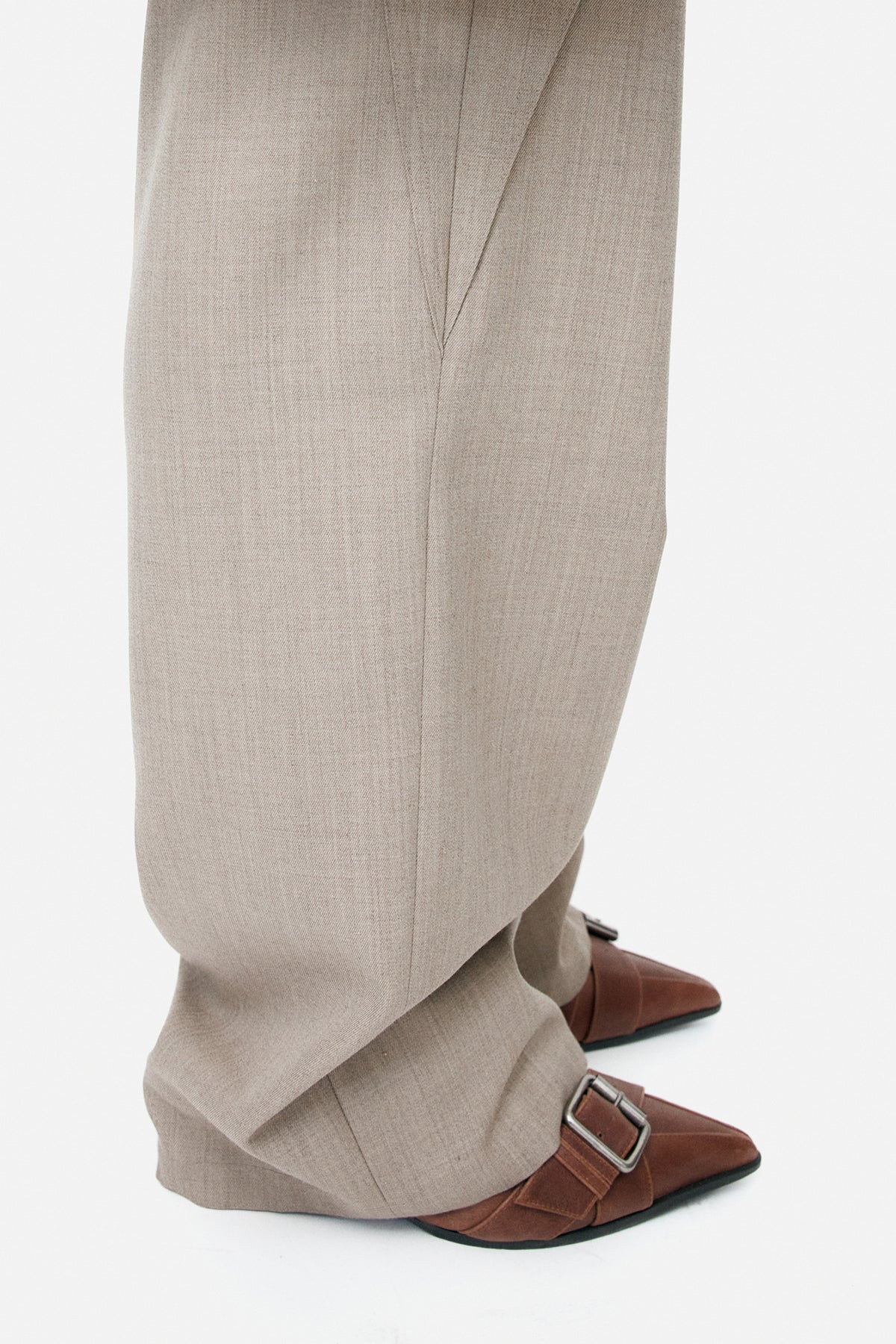 Andersson Bell - Wool Wrap Pants (Beige) product image 6 | TRAB K-Fashion Australia