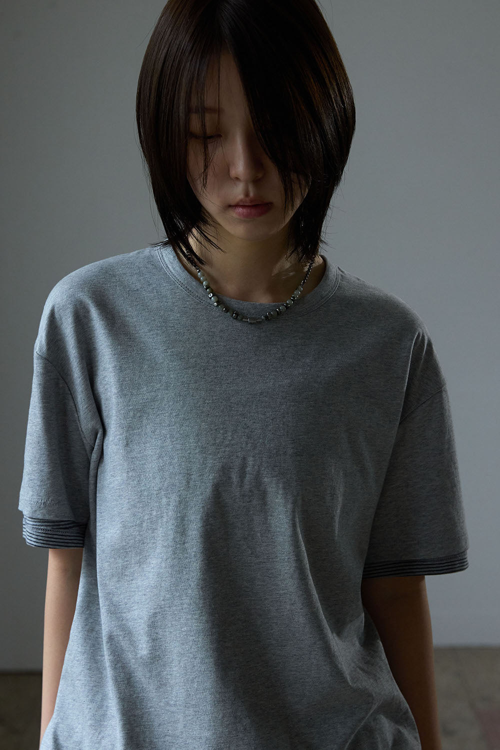 Hatchingroom - Two Face Stripe Tee (1/2 M.Grey) product image 11 | TRAB K-Fashion Australia