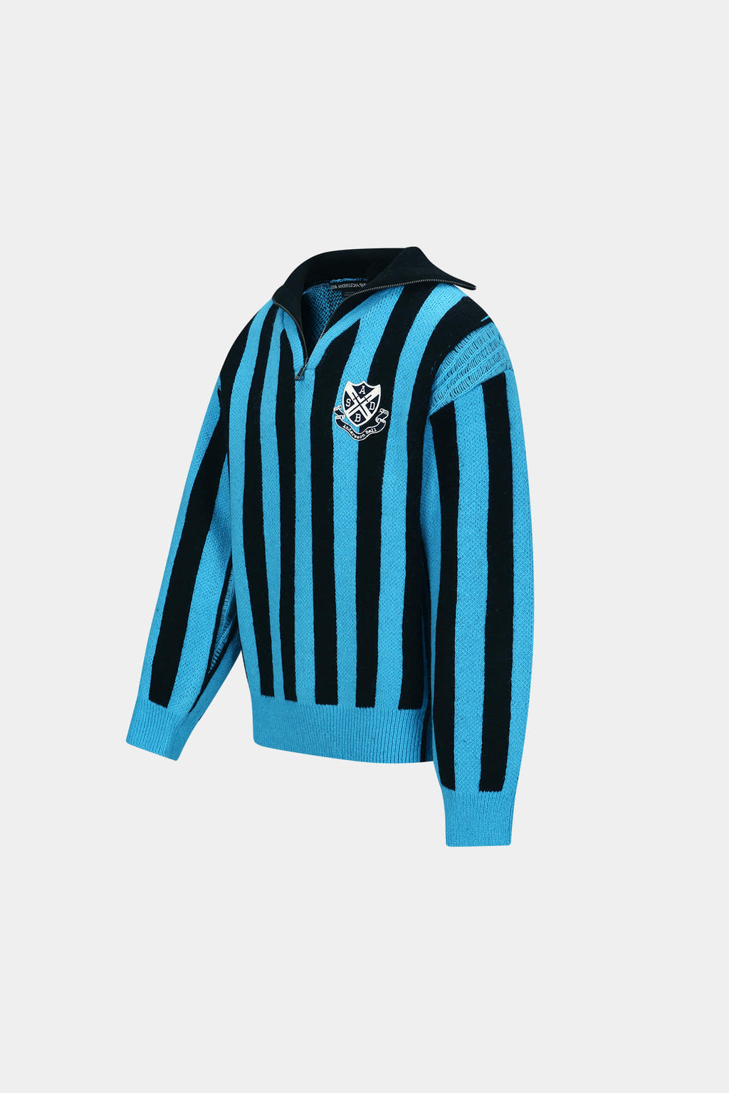 Andersson Bell - Adsb Half Zip-Up Emblem Sweater (Blue) product image 8 | TRAB K-Fashion Australia