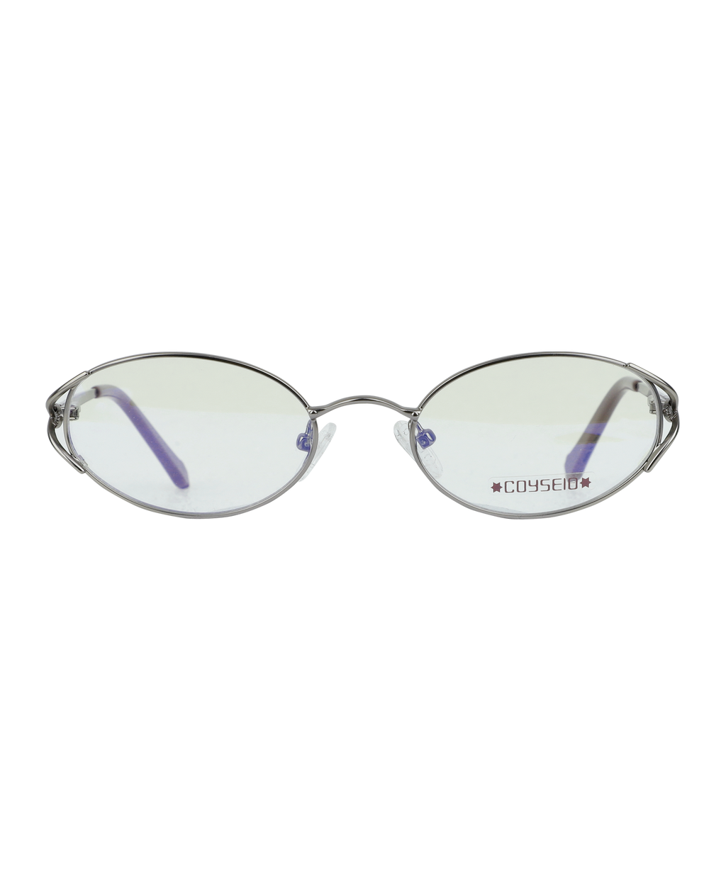 Coyseio - Coy Oval Glasses (Silver) product image 1 | TRAB K-Fashion Australia