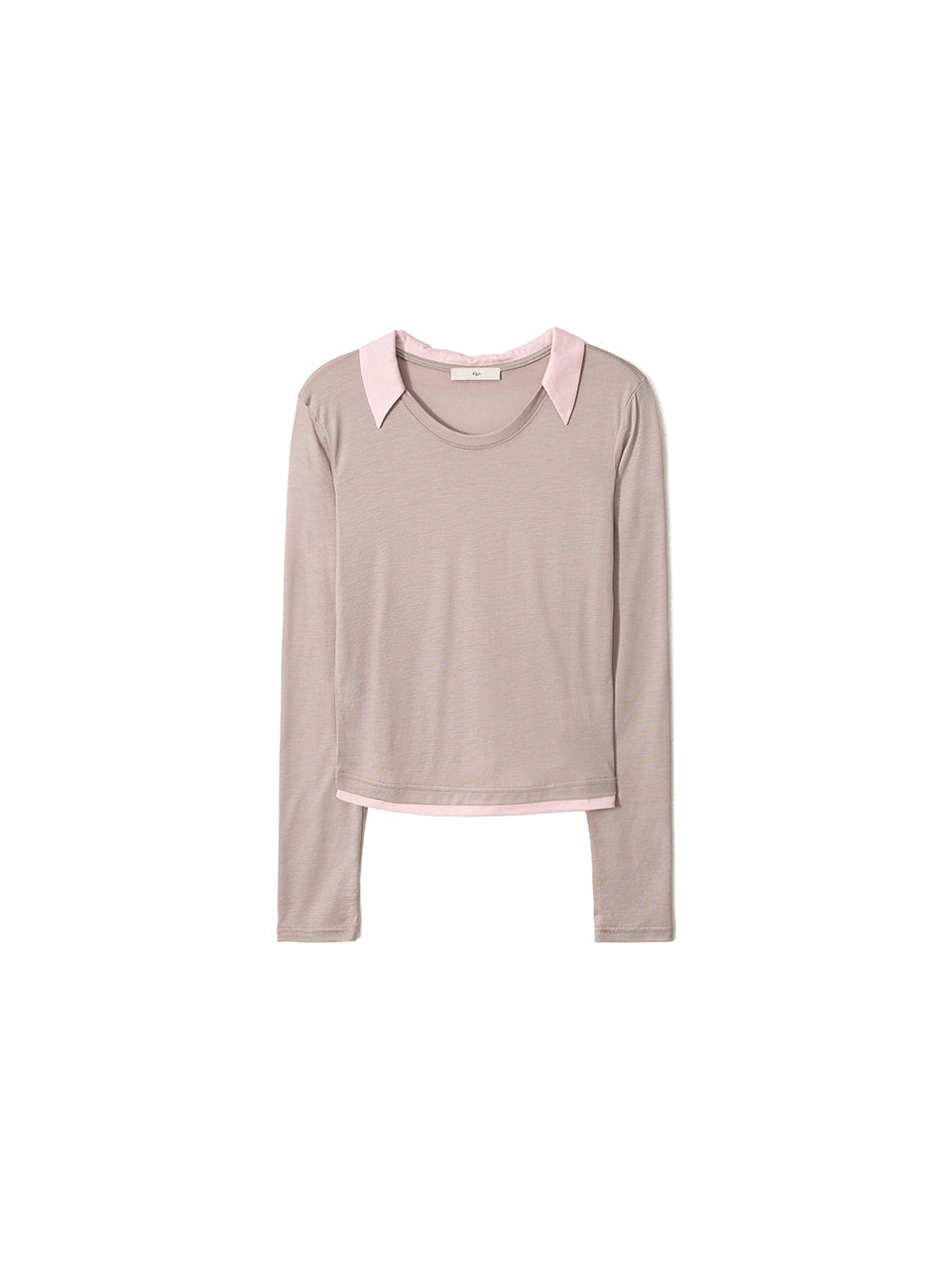 Kijun - Collar Jersey Top (Beige) product image 9 | TRAB K-Fashion Australia
