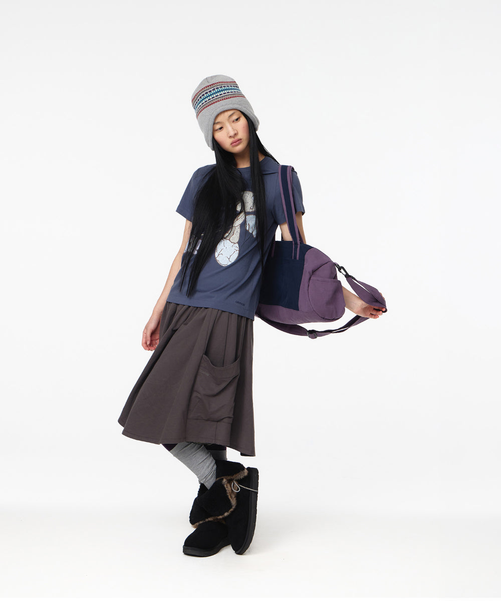 Coyseio - Teji Vintage Graphic T-Shirt (Navy) product image 4 | TRAB K-Fashion Australia