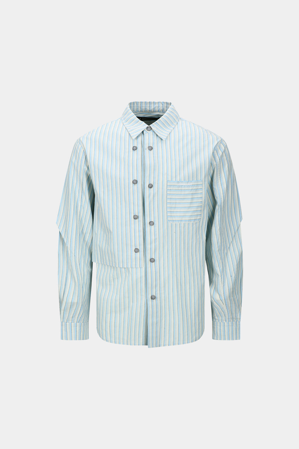 Andersson Bell - Stripe Layered Shirt (Blue) product image 7 | TRAB K-Fashion Australia