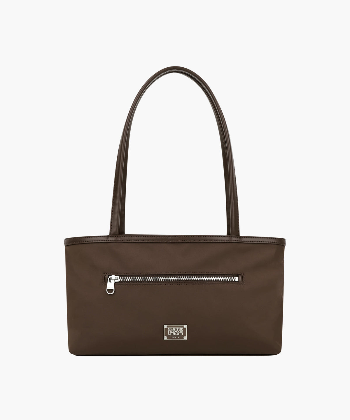 Marithe & Francois Girbaud - Classic Logo Zip Pocket Shoulder Bag (Brown) product image 6 | TRAB K-Fashion Australia
