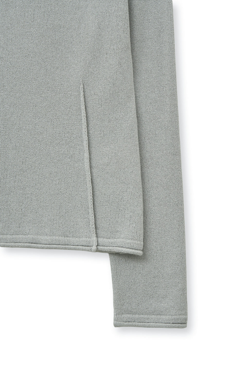 Matin Kim - Glitter Slim Logo Knit Top (Light Grey) product image 4 | TRAB K-Fashion Australia