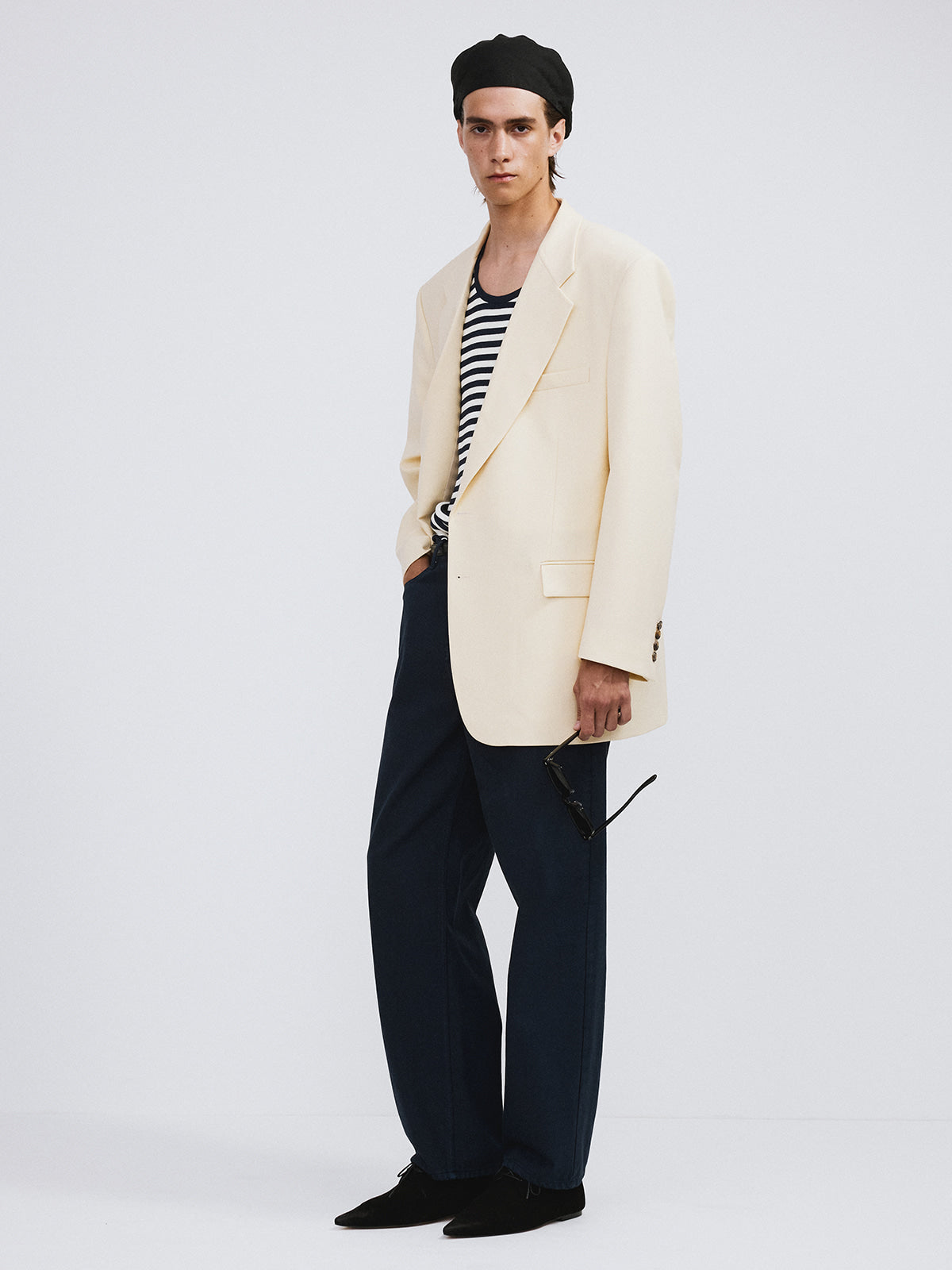 Recto - Oversized Structured Wool Jacket (Butter Beige) product image 2 | TRAB K-Fashion Australia