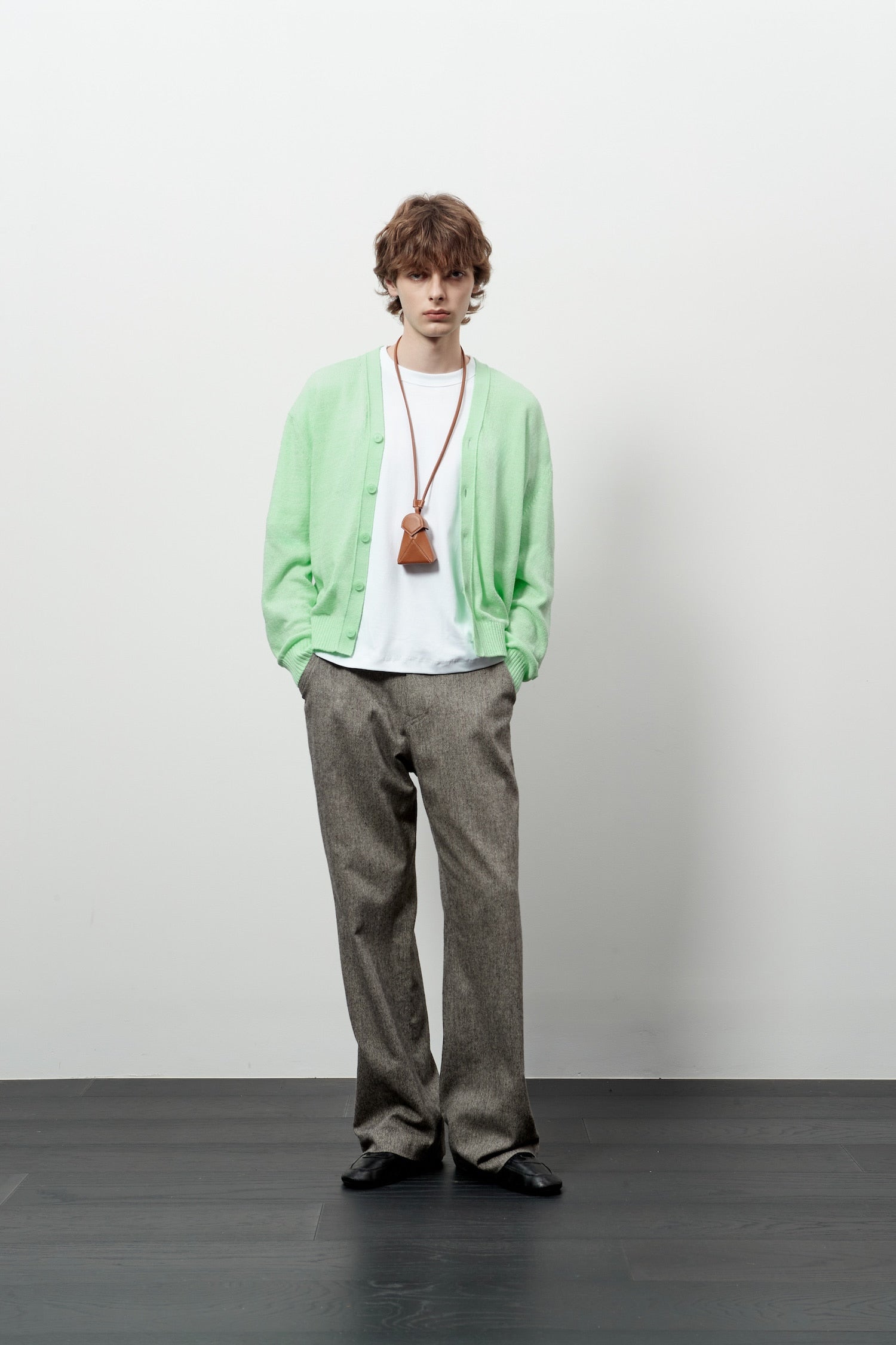 Stu - V- Neck Light Cardigan (Mint) product image 7 | TRAB K-Fashion Australia