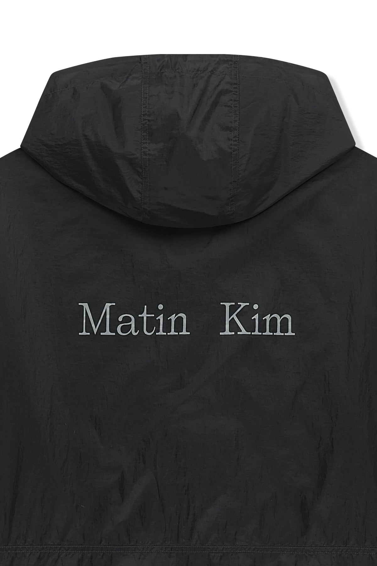 Matin Kim - Back Logo Hoody Windbreaker (Charcoal) product image 5 | TRAB K-Fashion Australia