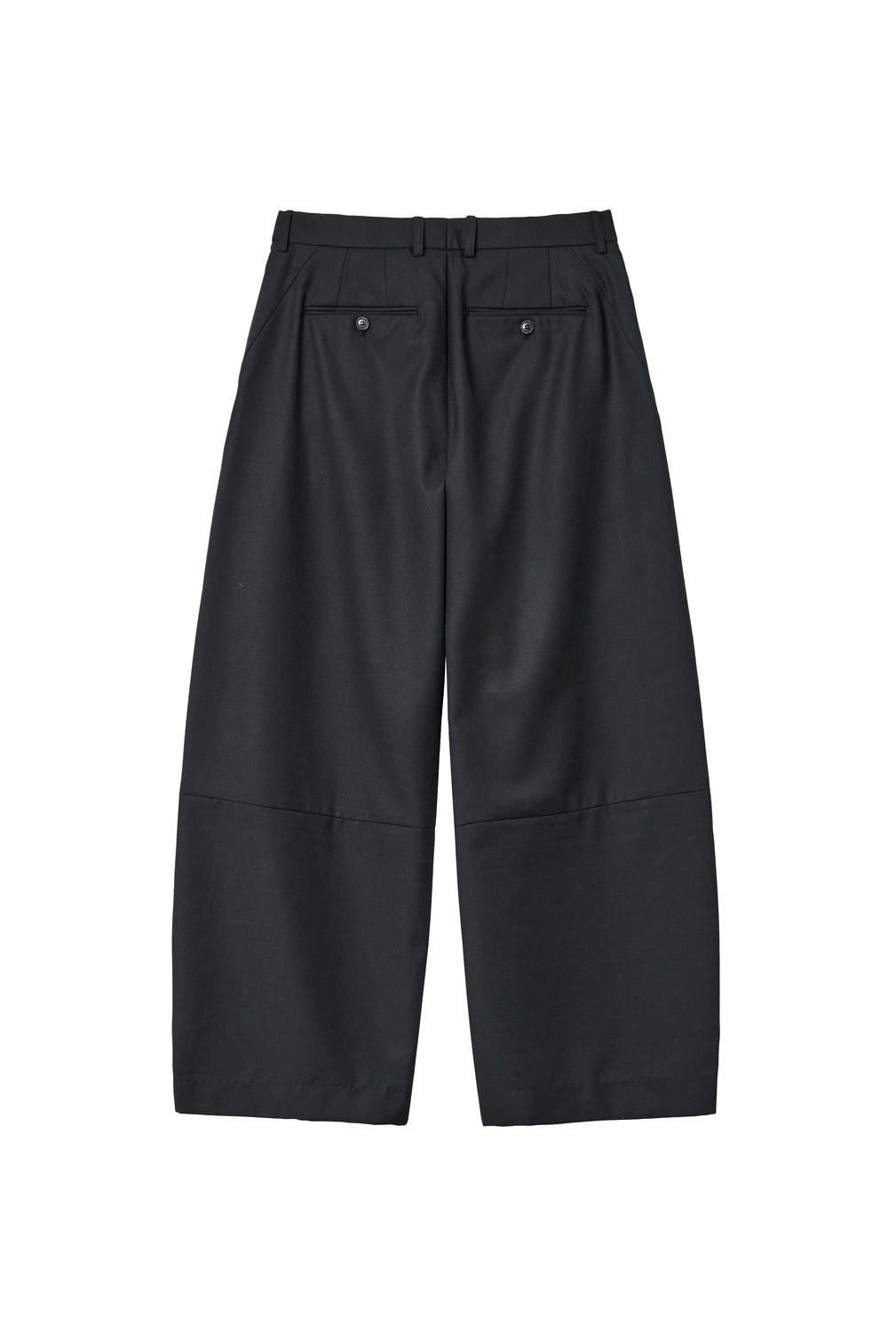 Hatchingroom - Wide Curve Trousers Wool (Black) product image 2 | TRAB K-Fashion Australia