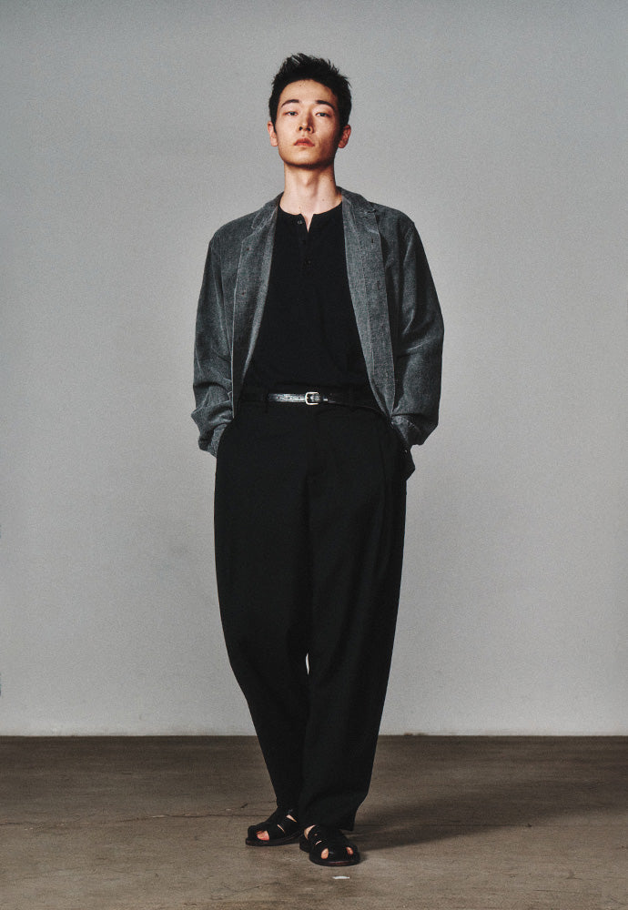 Art if acts - Linen Oriental Jacket (Faded Charcoal) product image 3 | TRAB K-Fashion Australia