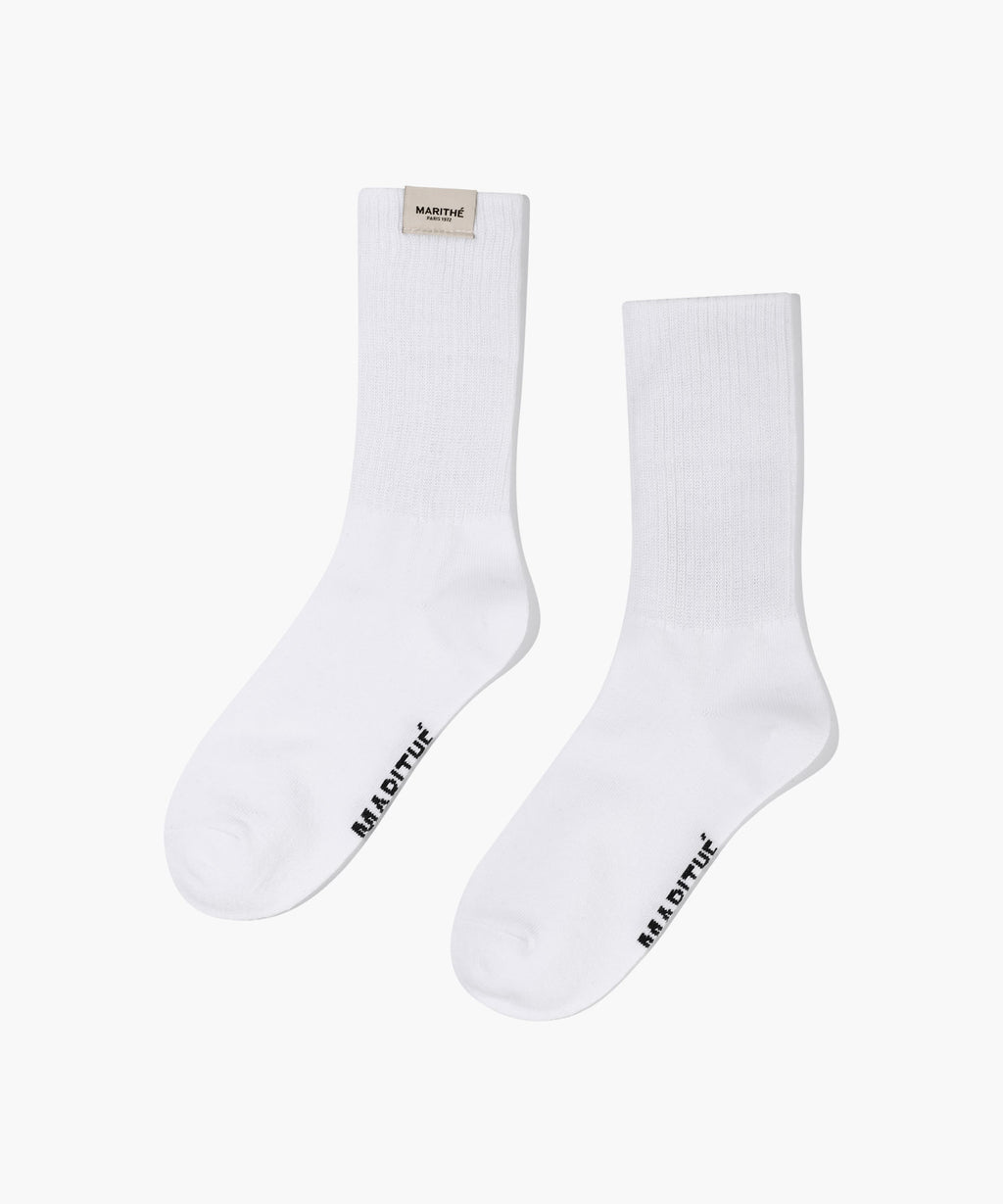 Marithe & Francois Girbaud - Regular Logo Socks (White) product image 6 | TRAB K-Fashion Australia
