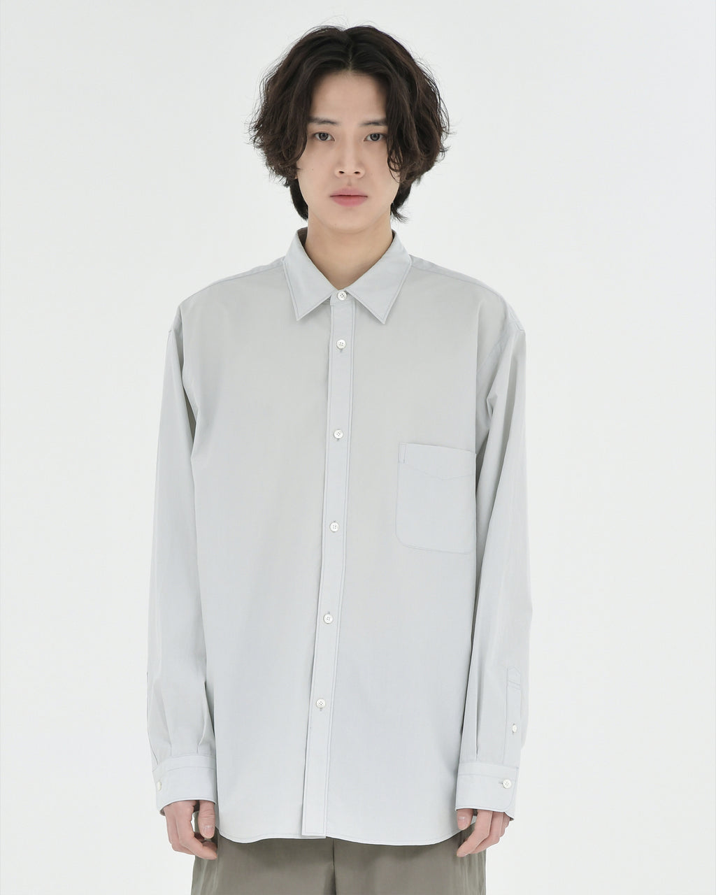 Brownyard - Essential Shirt (Light Grey) product image 1 | TRAB K-Fashion Australia