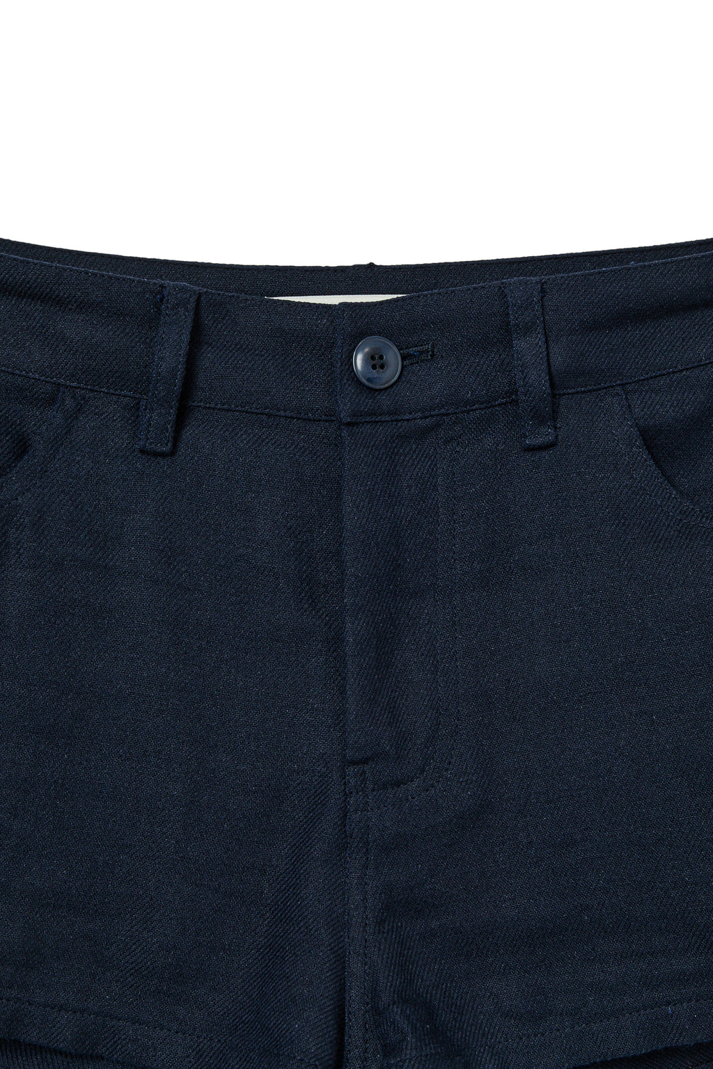 Deinet - Deinet D Logo Linen Shorts (Navy) product image 3 | TRAB K-Fashion Australia