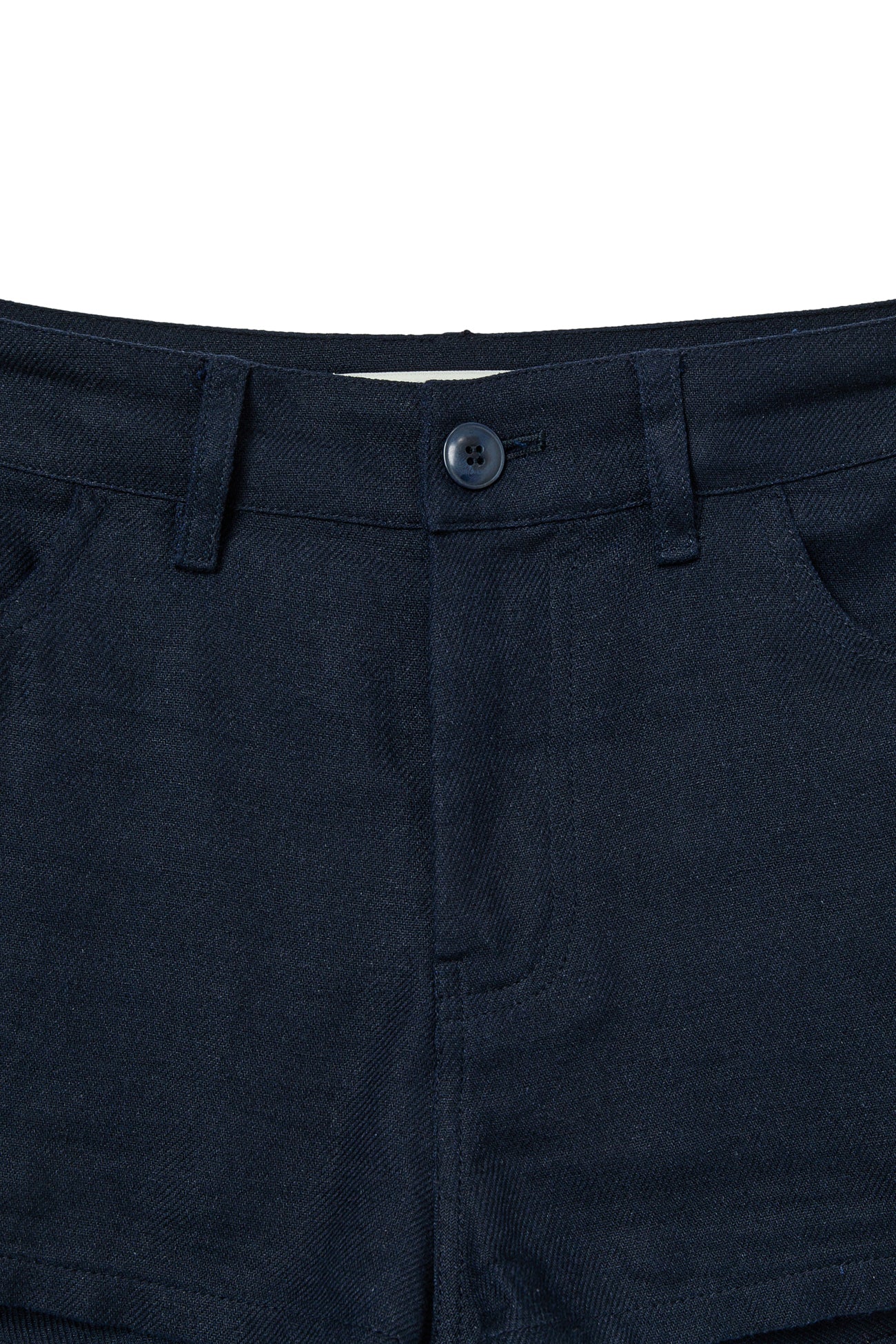 Deinet - Deinet D Logo Linen Shorts (Navy) product image 3 | TRAB K-Fashion Australia