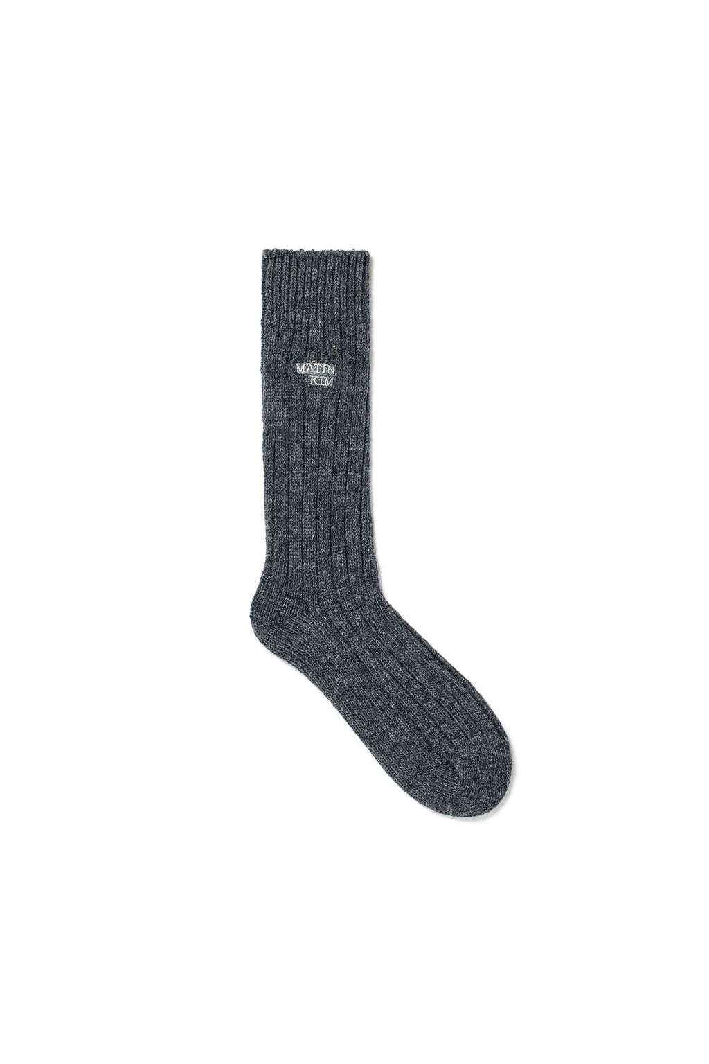 Matin Kim - Wool Blend Crew Socks (Charcoal) product image 4 | TRAB K-Fashion Australia