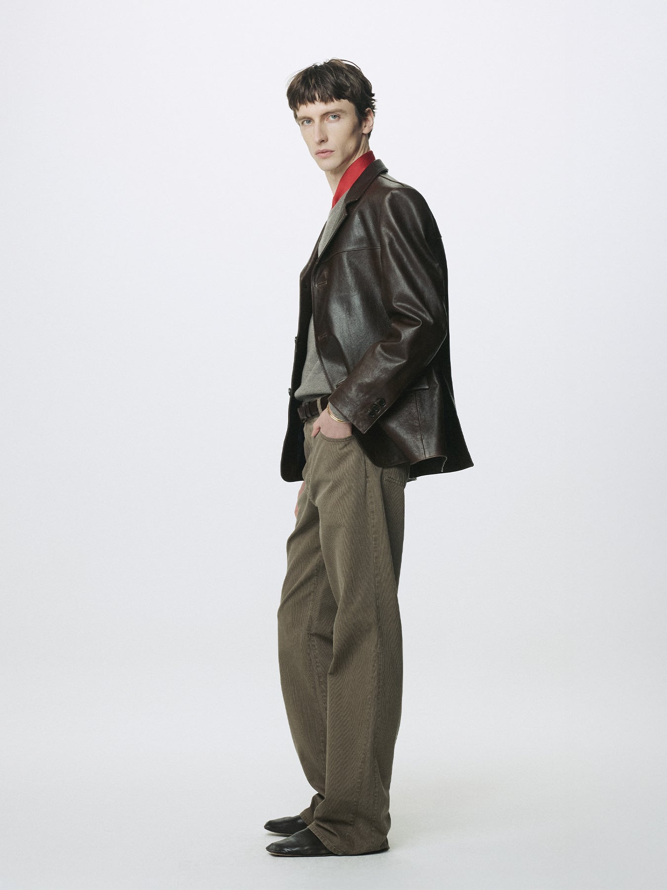 Tonywack - Washed Cord Cotton Flare Pants (Vintage Brown) product image 5 | TRAB K-Fashion Australia