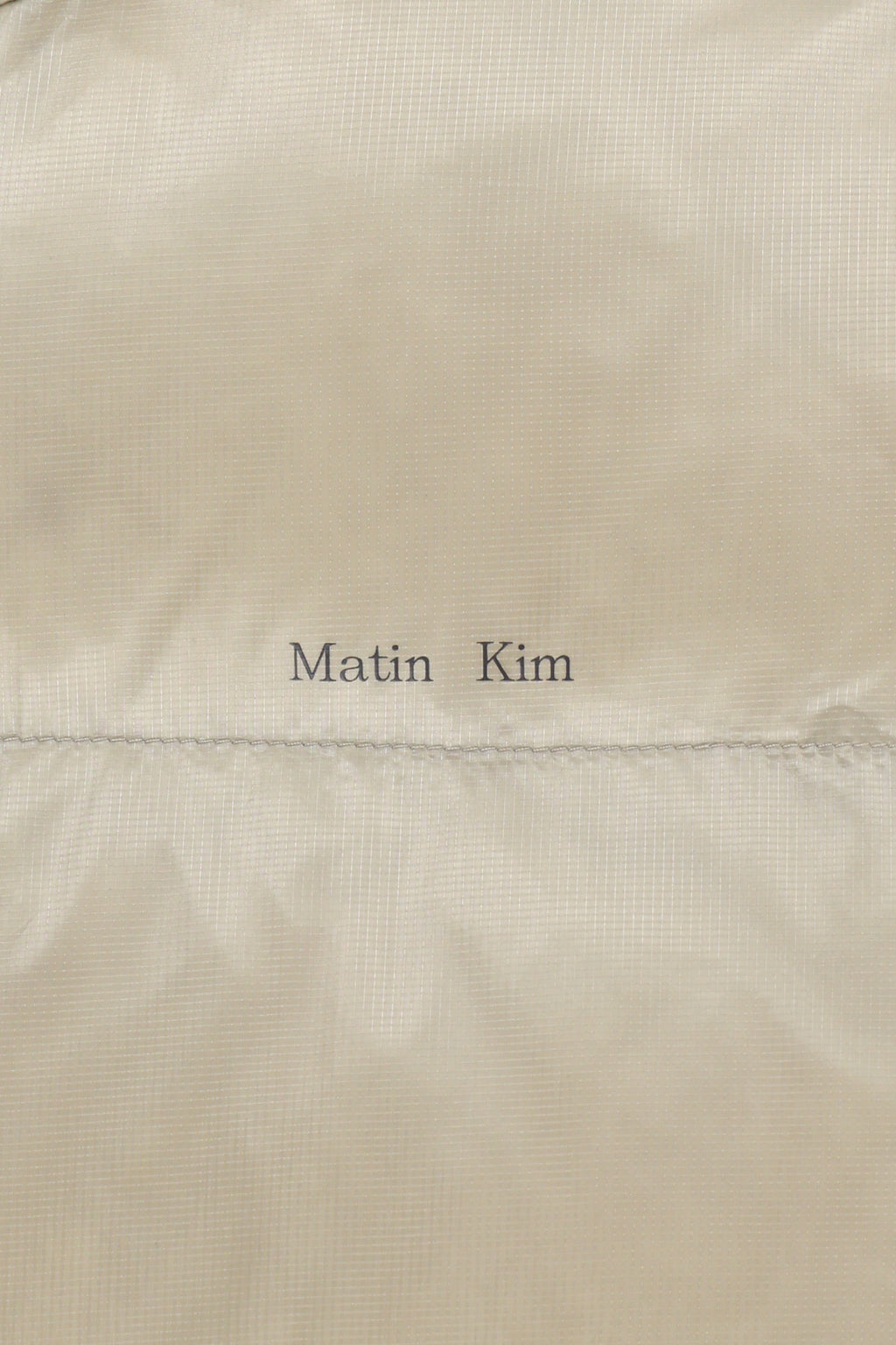 Matin Kim - Icon Logo Down Jumper (Light Beige) product image 5 | TRAB K-Fashion Australia