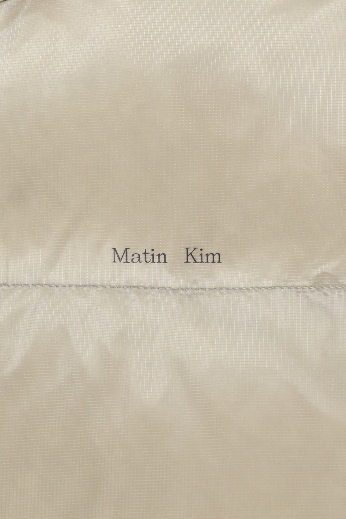 Matin Kim - Icon Logo Down Jumper (Light Beige) product image 5 | TRAB K-Fashion Australia