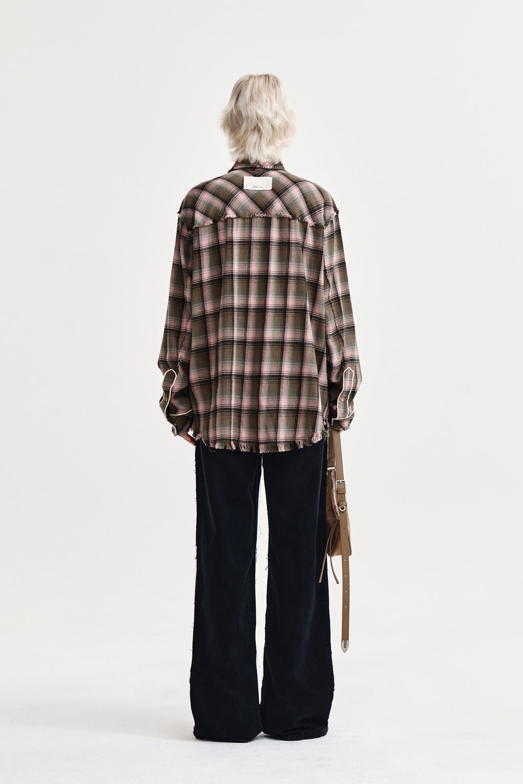 Matin Kim - Check Flannel Pocket Shirt (Pink) product image 7 | TRAB K-Fashion Australia