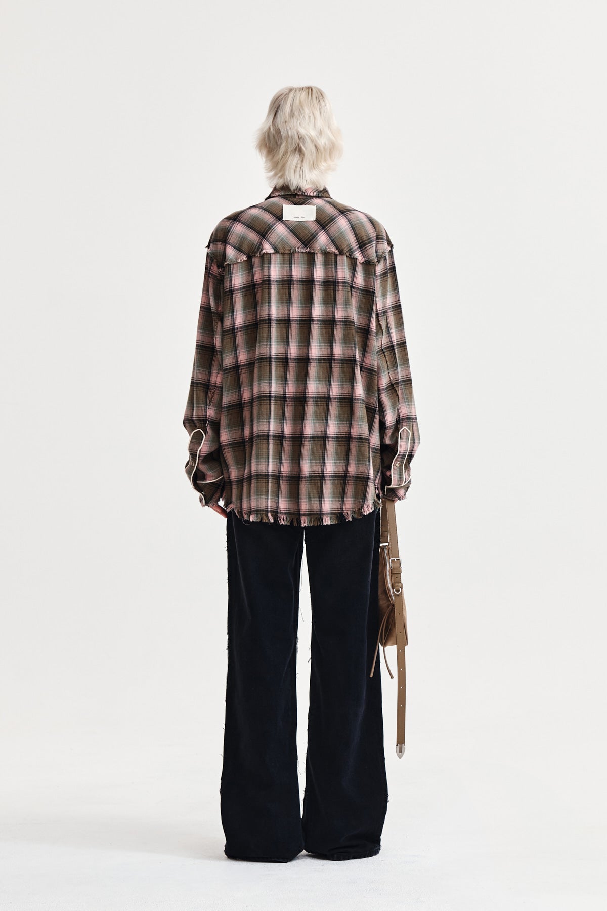 Matin Kim - Check Flannel Pocket Shirt (Pink) product image 7 | TRAB K-Fashion Australia