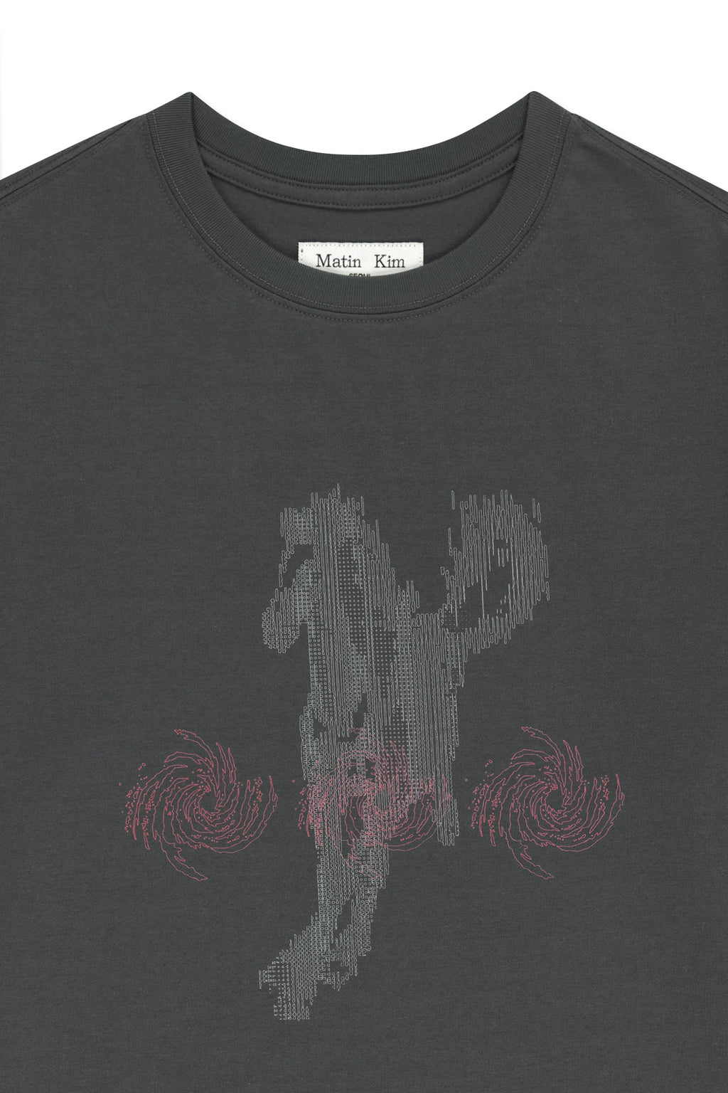 Matin Kim - Matin Pace Sprint Graffiti Top (Charcoal) product image 3 | TRAB K-Fashion Australia