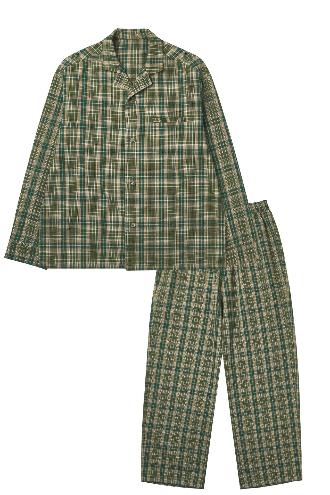 Stu - Check Pajama Set (Green) product image 13 | TRAB K-Fashion Australia