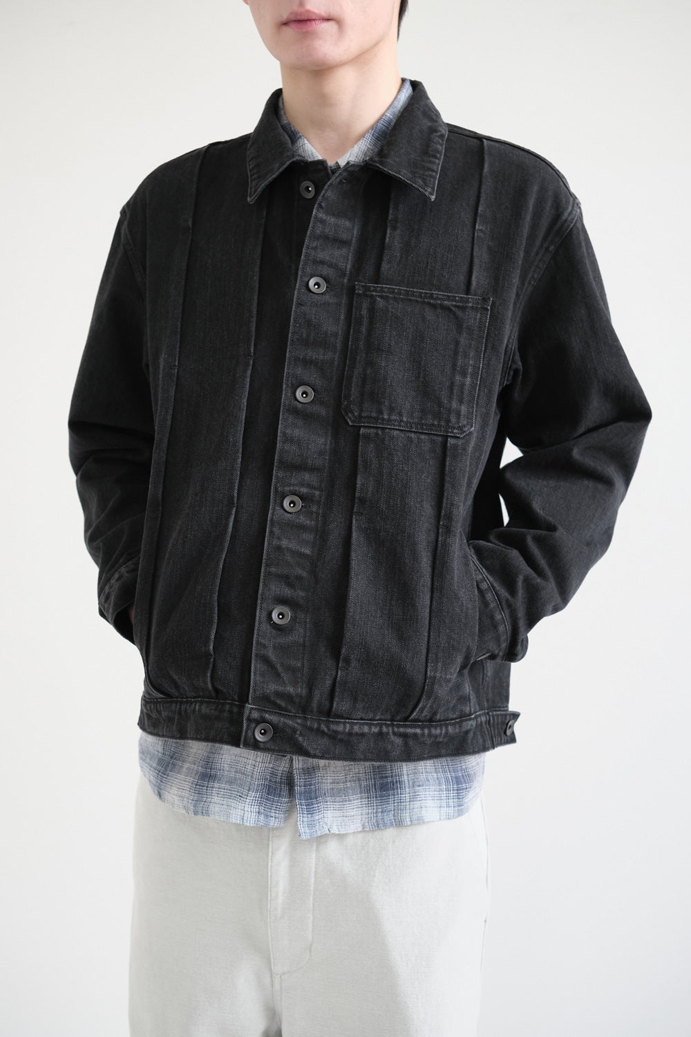 Hatchingroom - Trucker Jacket (Jet Black) product image 8 | TRAB K-Fashion Australia
