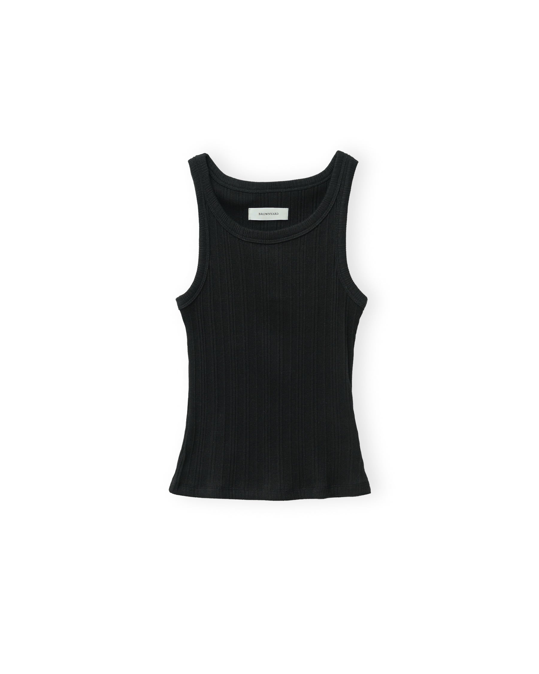 Brownyard - Ribbed Sleeveless Top (Black) product image 3 | TRAB K-Fashion Australia