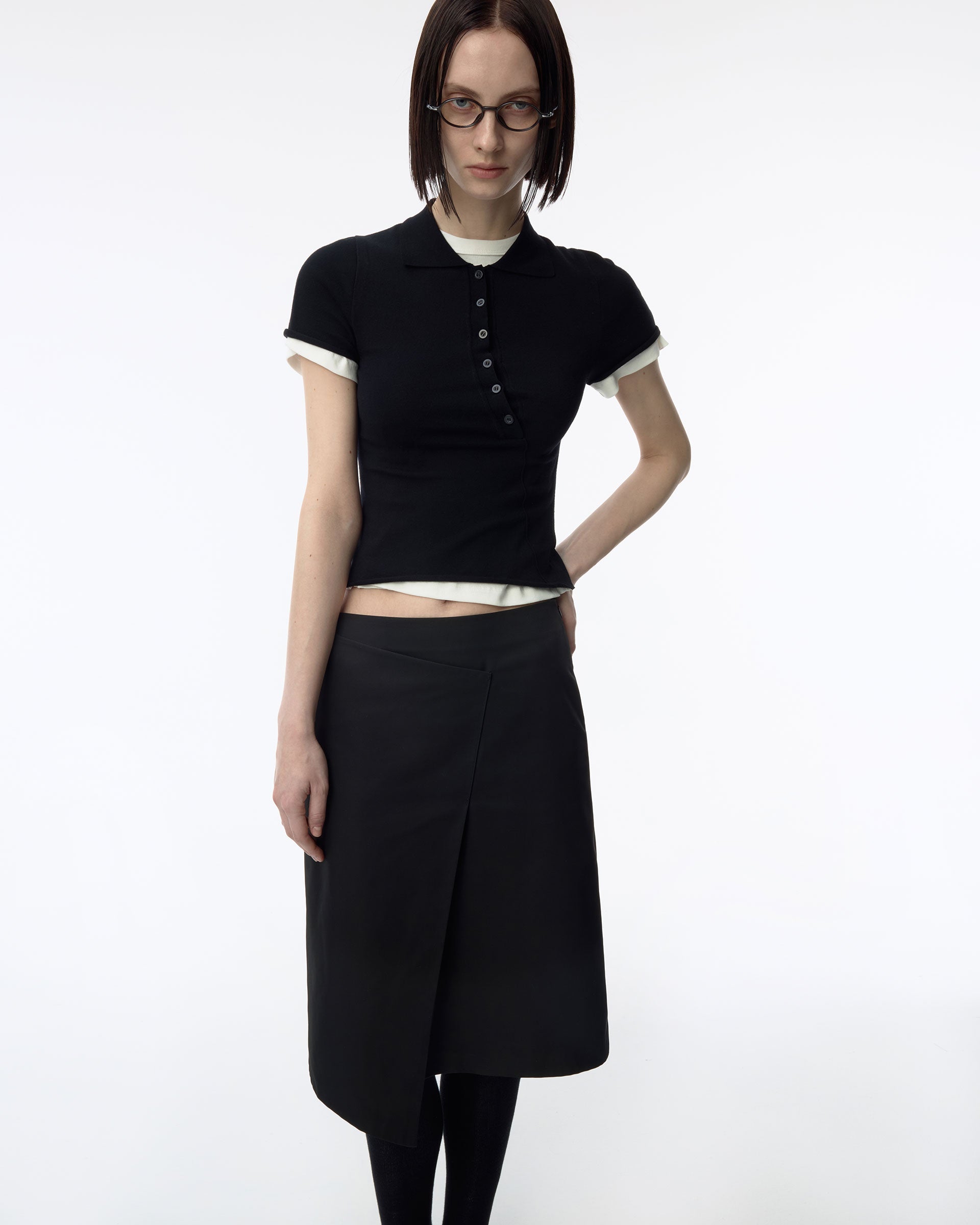 Ader Error - Sig; BK Tag skirt 01 (Noir) product image 5 | TRAB K-Fashion Australia
