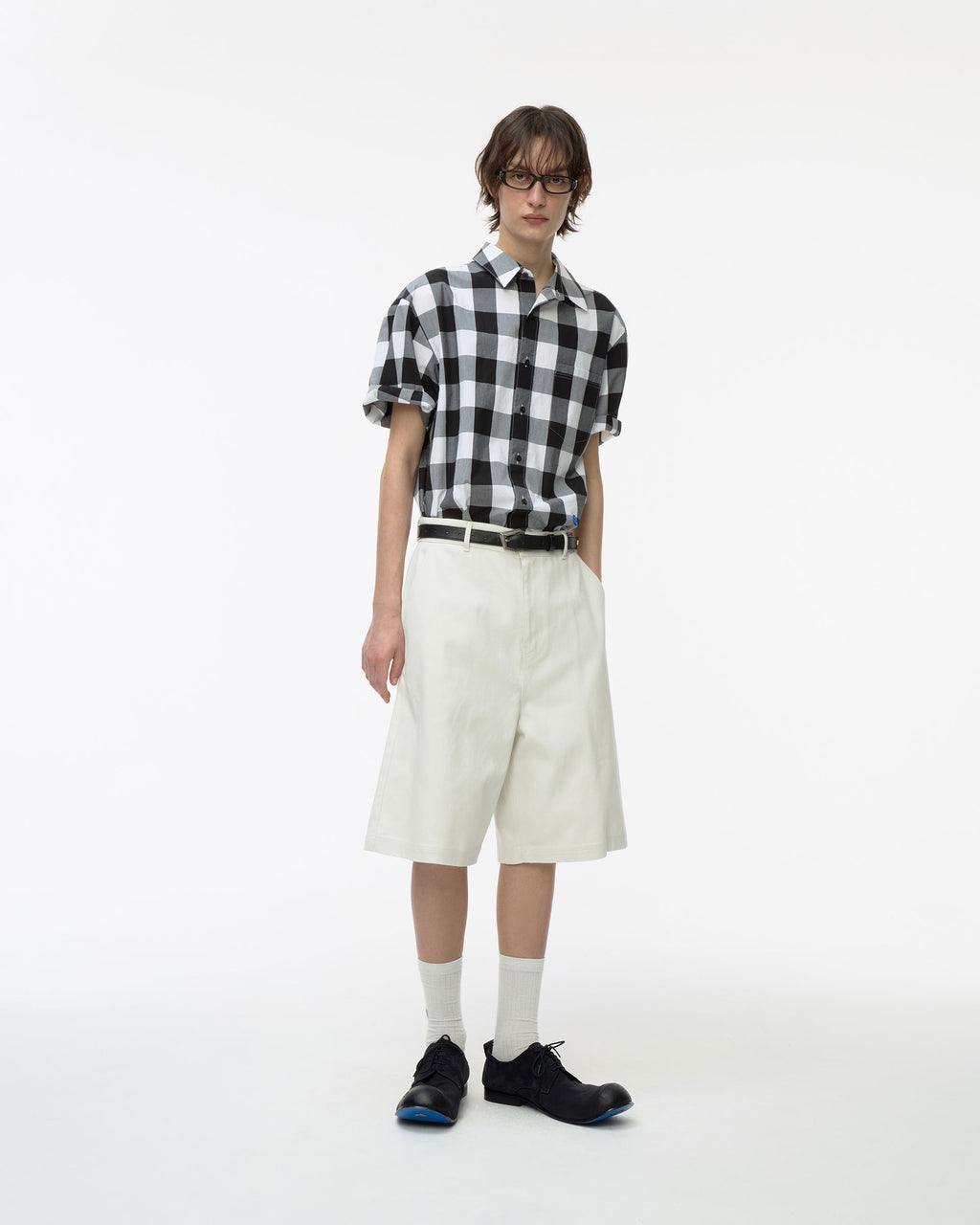 Ader Error - Sig; BL Tag half sleeve shirts 02 (Noir) product image 13 | TRAB K-Fashion Australia