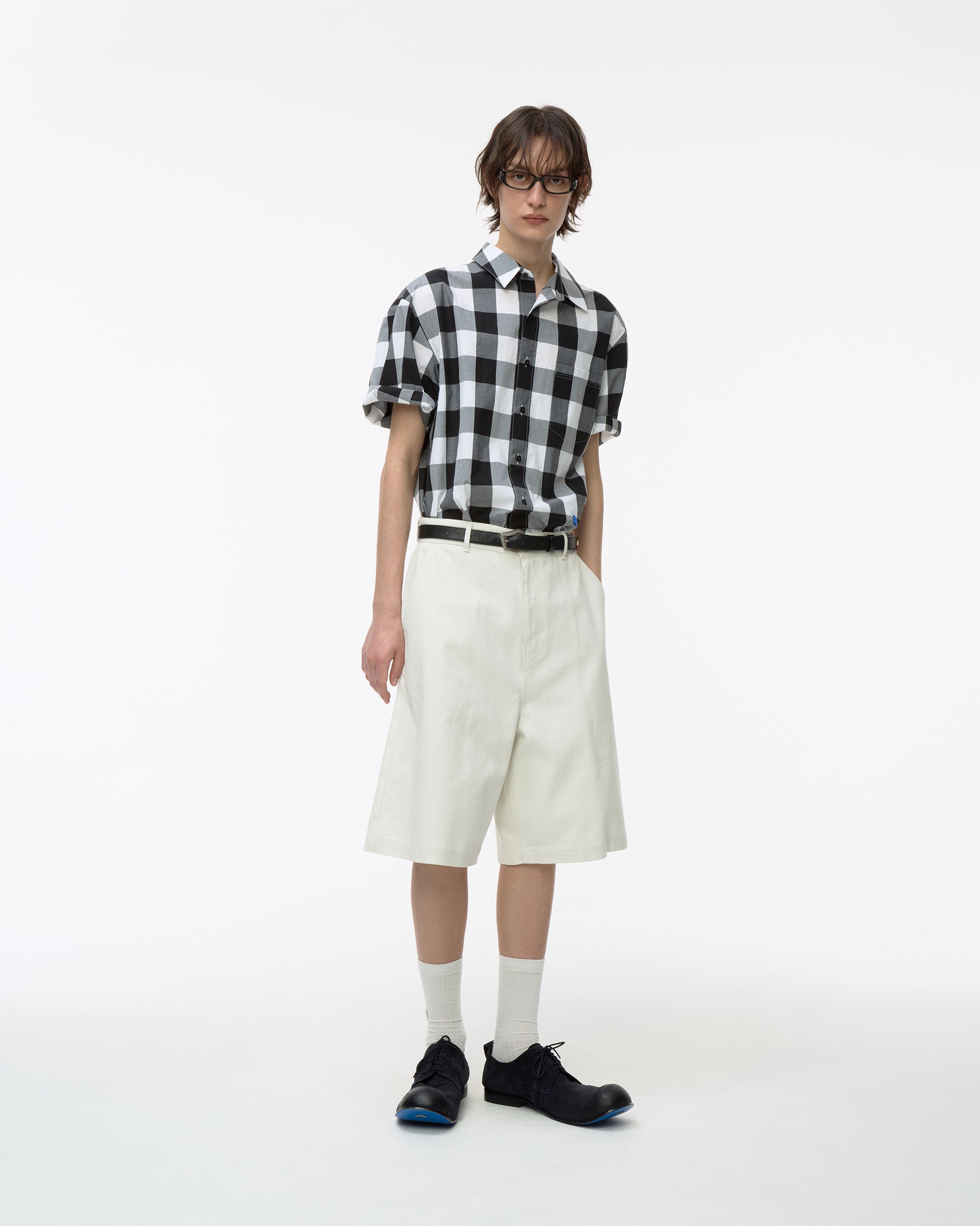 Ader Error - Sig; BL Tag half sleeve shirts 02 (Noir) product image 1 | TRAB K-Fashion Australia