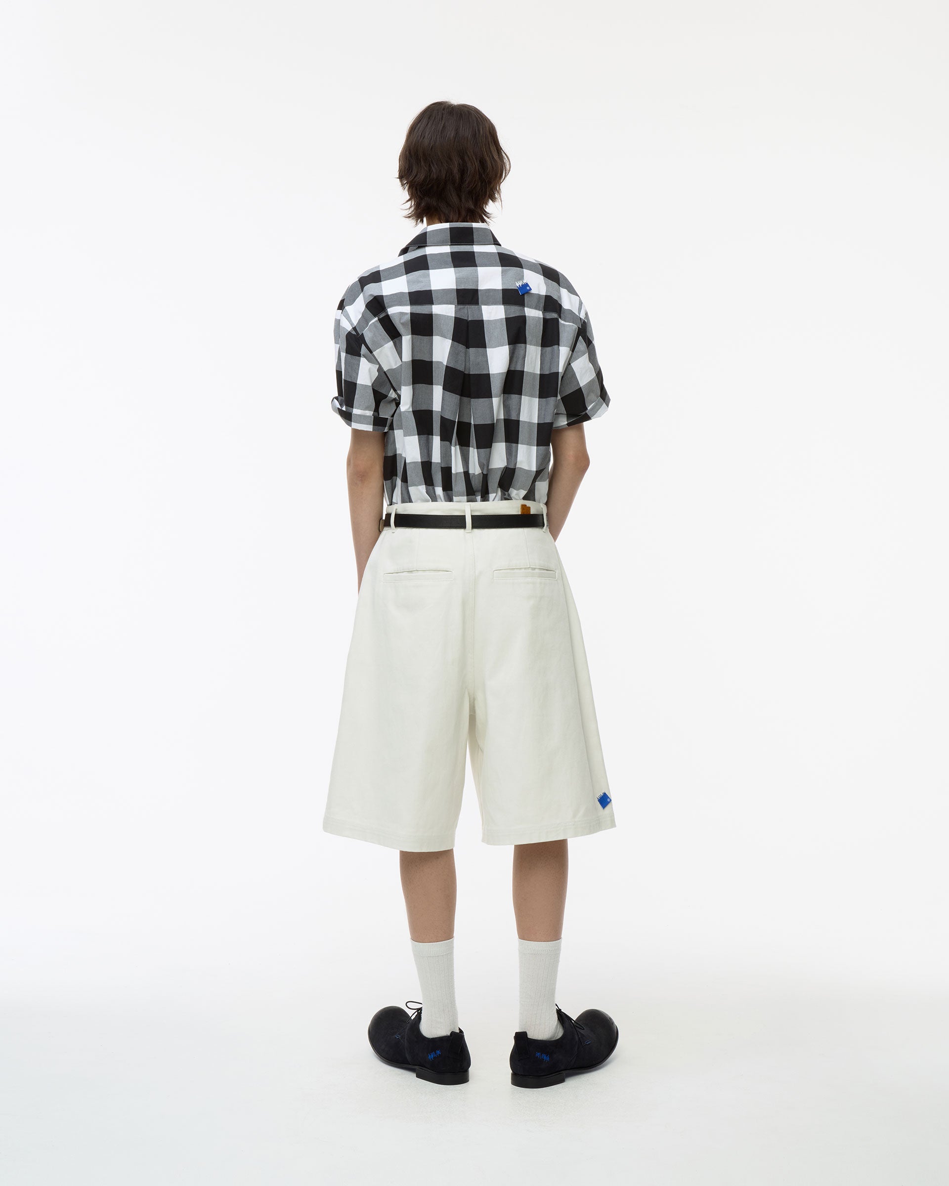 Ader Error - Sig; BL Tag half sleeve shirts 02 (Noir) product image 3 | TRAB K-Fashion Australia