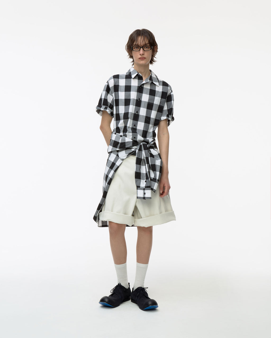 Ader Error - Sig; BL Tag half sleeve shirts 02 (Noir) product image 18 | TRAB K-Fashion Australia