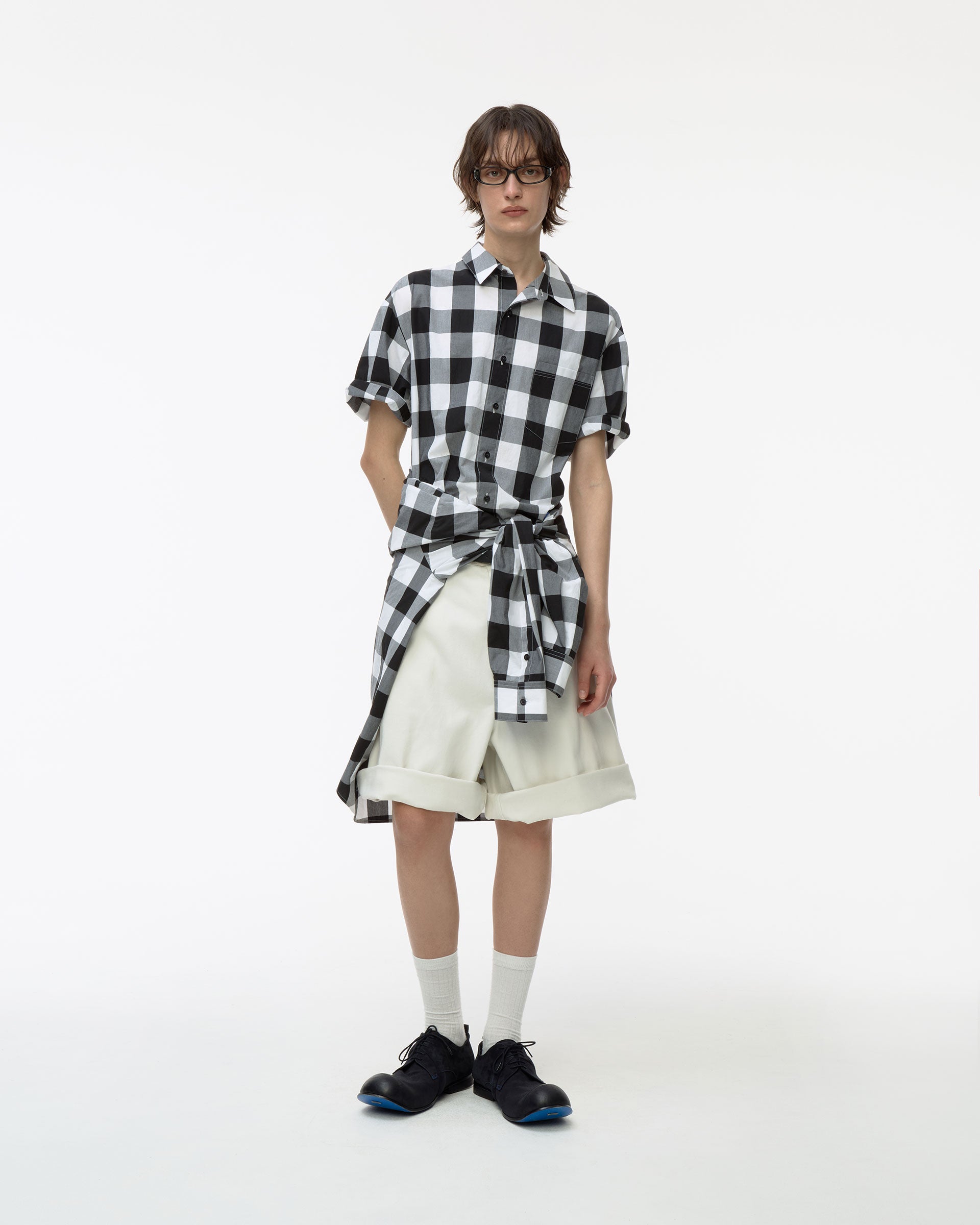 Ader Error - Sig; BL Tag half sleeve shirts 02 (Noir) product image 18 | TRAB K-Fashion Australia