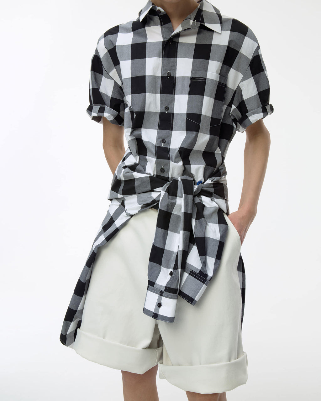 Ader Error - Sig; BL Tag half sleeve shirts 02 (Noir) product image 19 | TRAB K-Fashion Australia