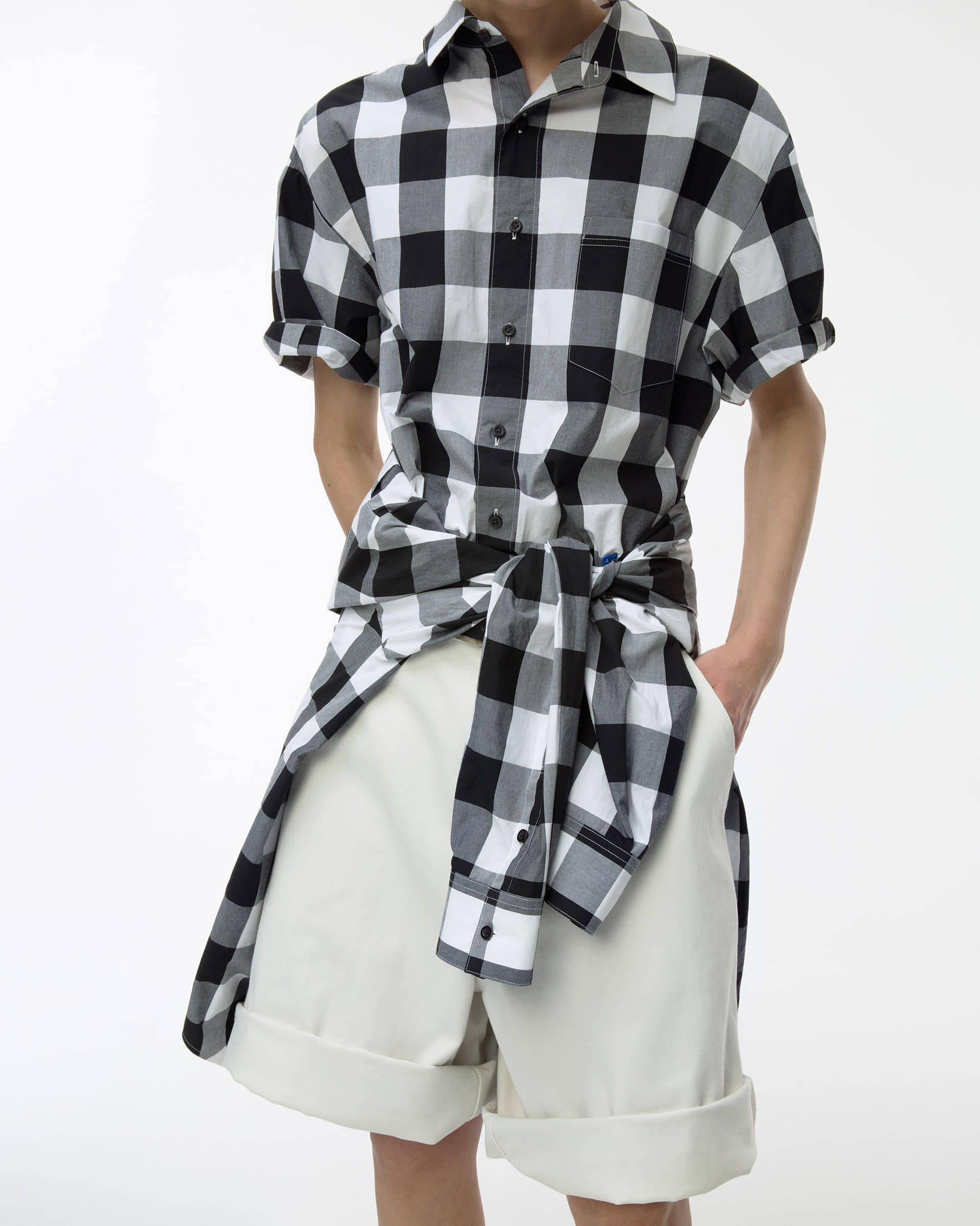 Ader Error - Sig; BL Tag half sleeve shirts 02 (Noir) product image 19 | TRAB K-Fashion Australia