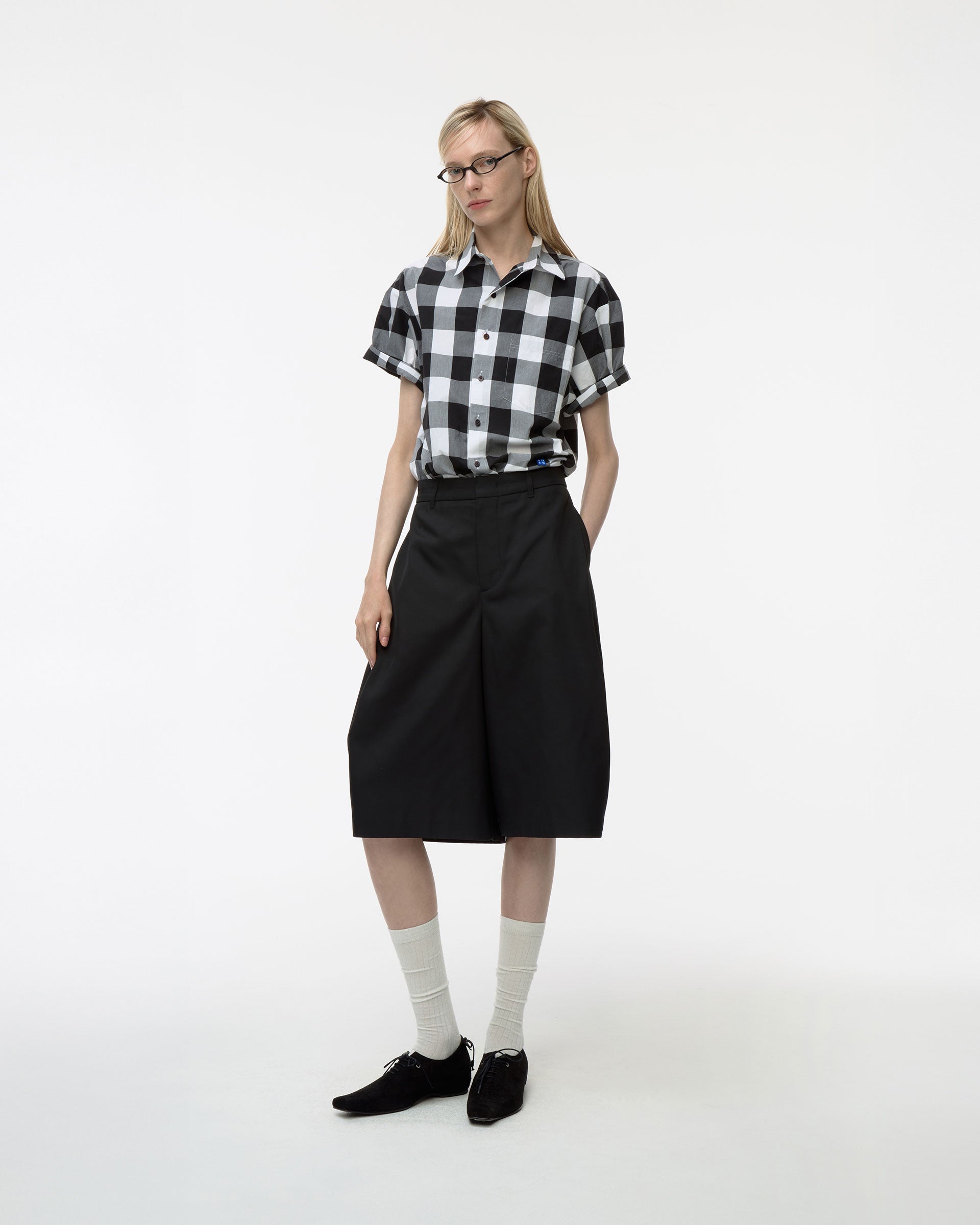 Ader Error - Sig; BL Tag half sleeve shirts 02 (Noir) product image 2 | TRAB K-Fashion Australia