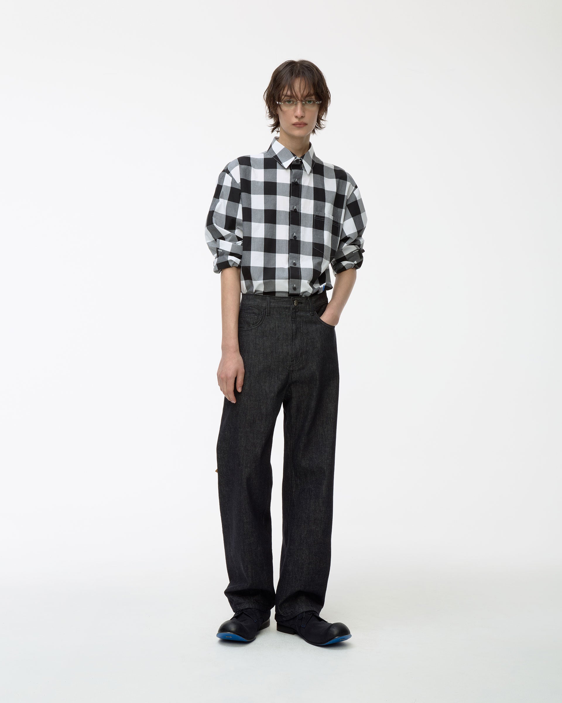 Ader Error - Sig; BL Tag shirt 04 (Noir) product image 1 | TRAB K-Fashion Australia