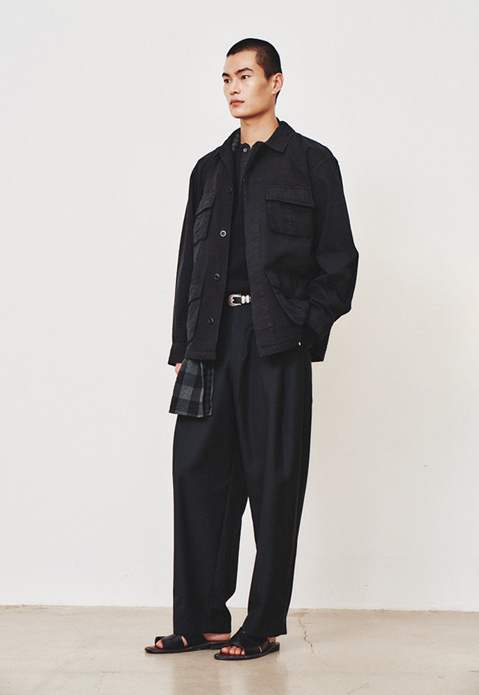 Art if acts - Garment Dyed Jungle Fatigue Jacket (Vintage Black) product image 2 | TRAB K-Fashion Australia