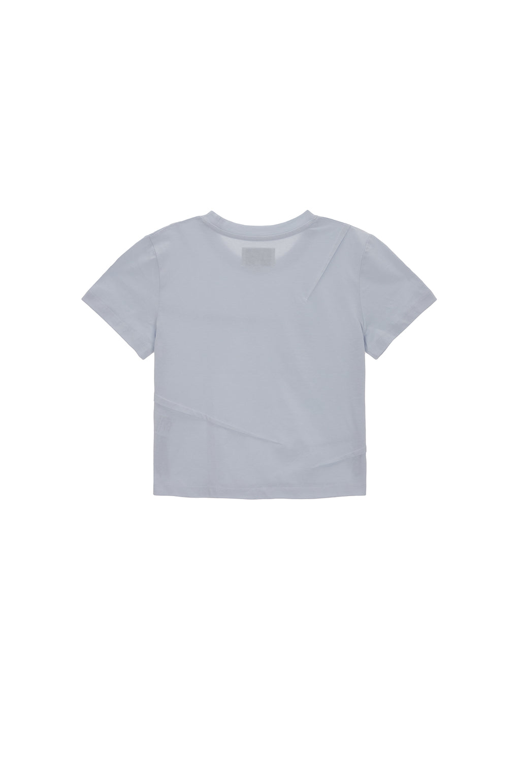 Matin Kim - Slit Pintuck Point Crop Top (Blue) product image 2 | TRAB K-Fashion Australia